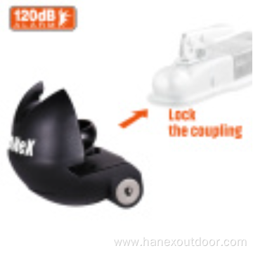 Coupler Lock 120Db Alarm Trailer Hitch Coupler Lock